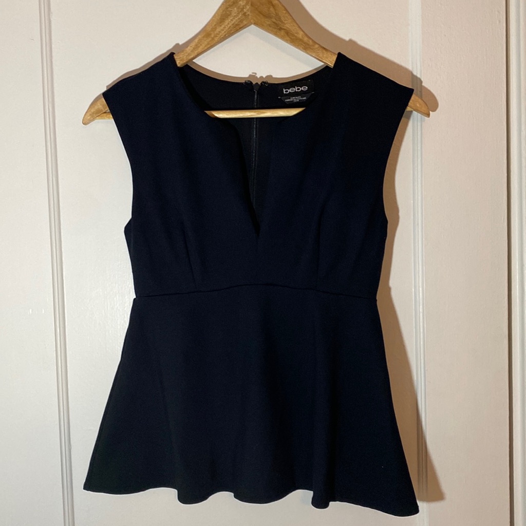 Bebe V Neck Blouse